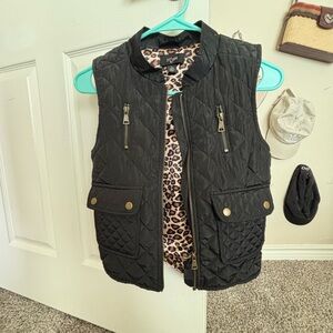 Black Quilted Vest